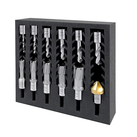 Holemaker Technology HMT Annular Cutter Insertfoam Starterset - 5-26mm 12pc 108030-SS1